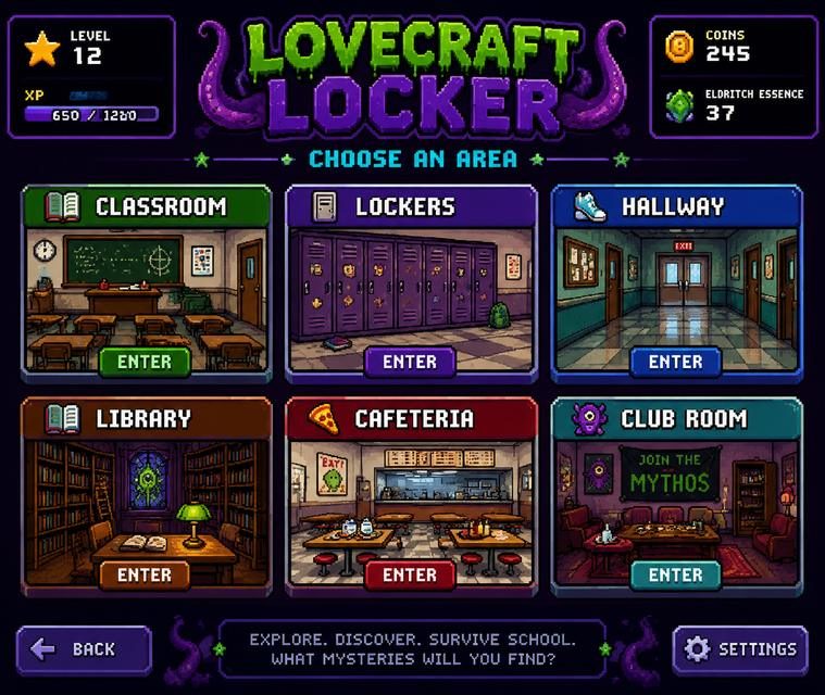 Lovecraft Locker 剧情互动 演示图 2